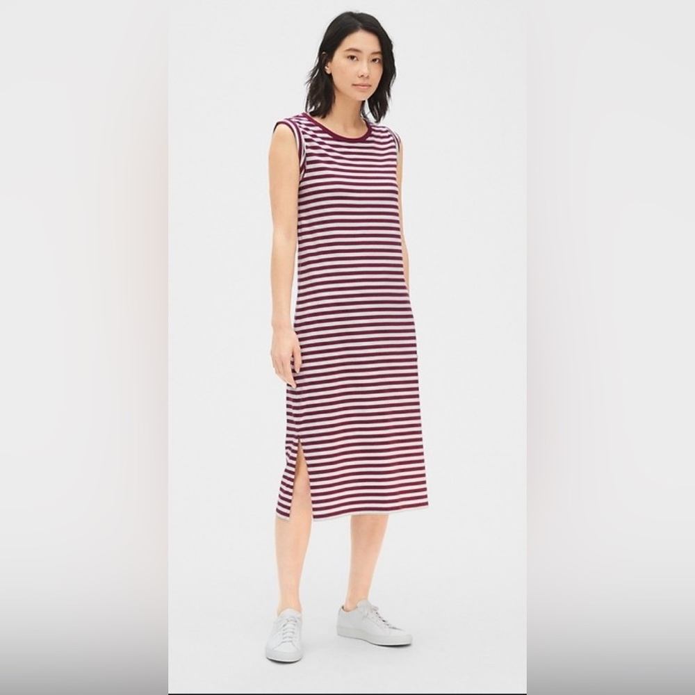 GAP Blue and White Sleeveless Dress